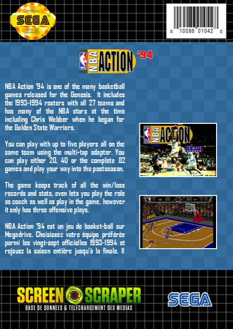 NBA Action '94 - Dos