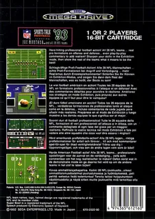 NFL Sports Talk Football '93 Starring Joe Montana dos