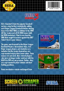 R.B.I. Baseball 3 dos
