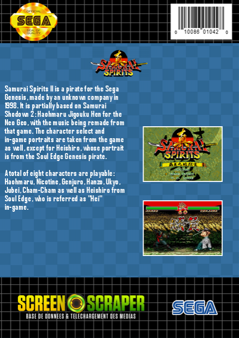 Samurai Spirits 2 - Dos