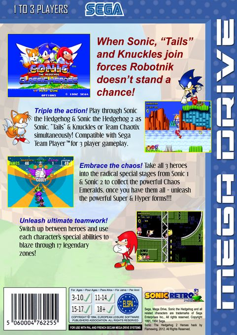 Sonic Classic Heroes - Dos