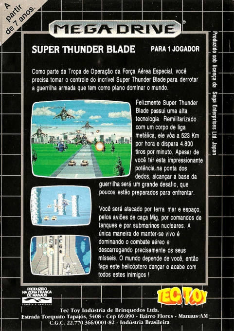 Super Thunder Blade - Dos