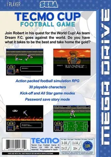 Tecmo Cup Football Game dos