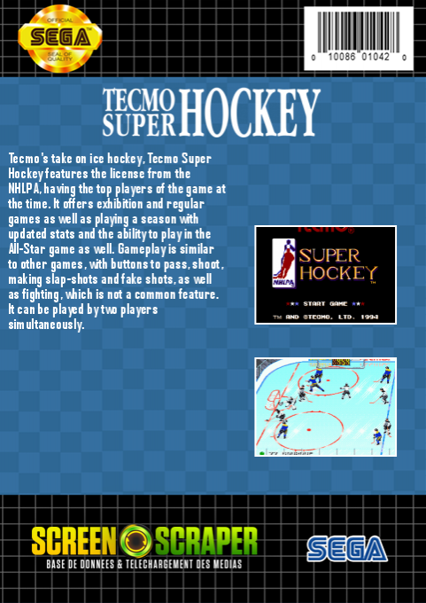 Tecmo Super Hockey - Dos