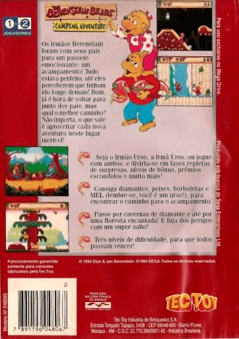 The Berenstain Bears' Camping Adventure - Dos
