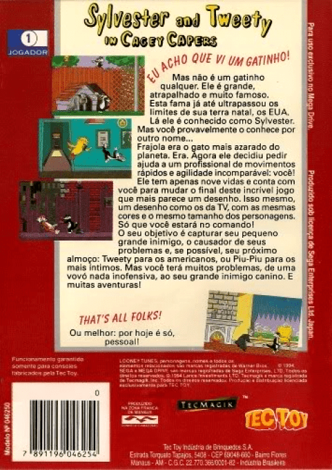 Titi & Grosminet Dans Une Aventure Infernale - Dos