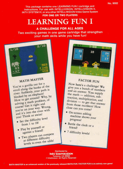 Learning Fun I: Math Master Factor Fun - Dos