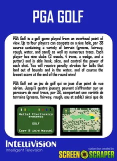 PGA Golf dos