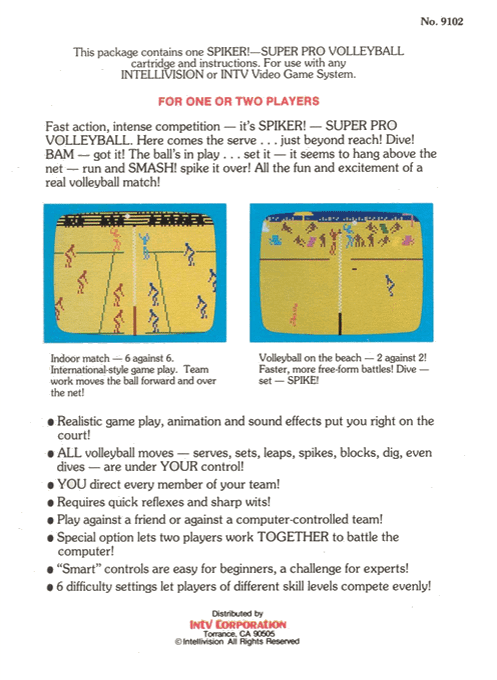 Spiker: Super Pro Volleyball - Dos