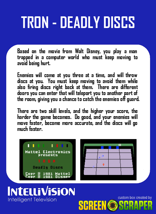 TRON - Deadly Discs - Dos