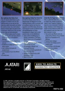 Blue Lightning dos