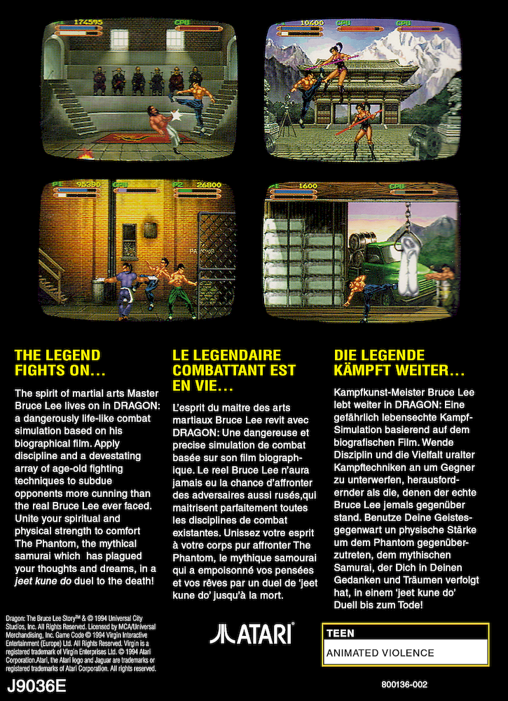 Dragon : The Bruce Lee Story - Dos