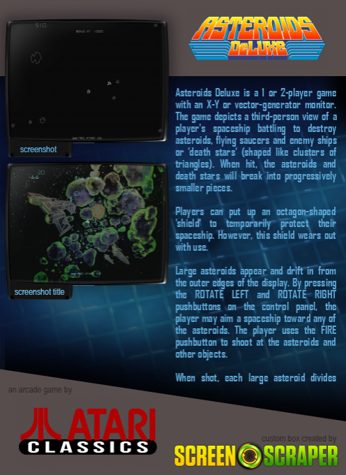 Asteroids Deluxe - Dos