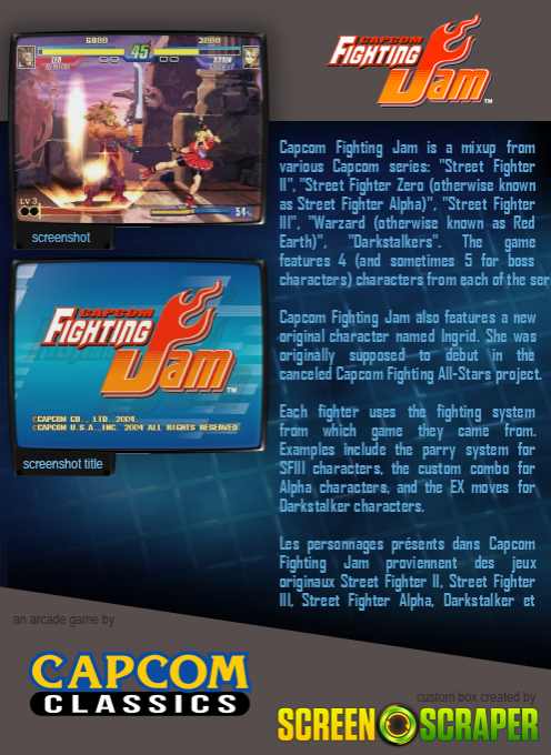 Capcom Fighting Jam - Dos