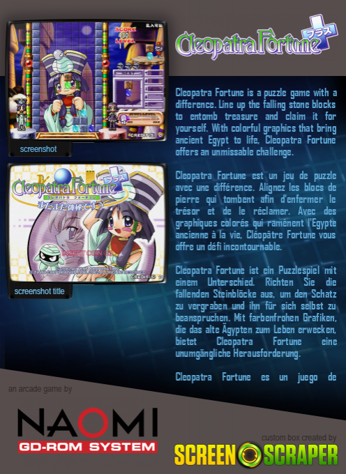 Cleopatra Fortune Plus - Dos