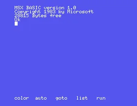 CX5M-128 (MSX1)