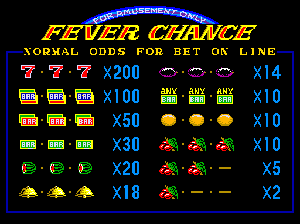 Fever Chance (W-6, Japan, set 1)