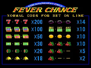 Fever Chance (W-6, Japan, set 1)