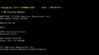 FRX/386DX Cache System
