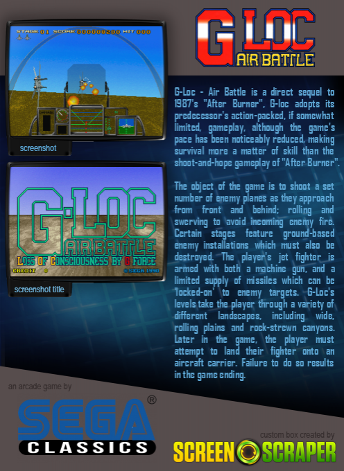 G-loc Air Battle dos