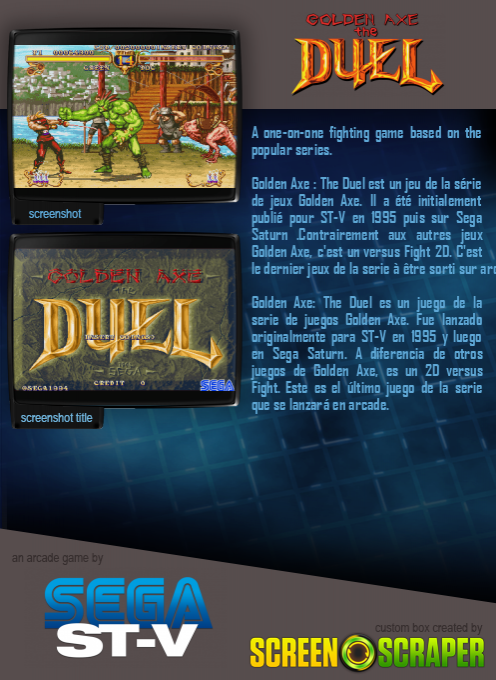 Golden Axe - The Duel dos
