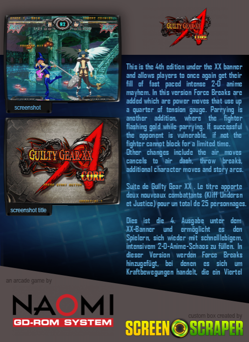 Guilty Gear XX Accent Core dos