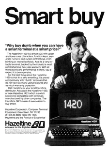 Hazeltine 1420 Video Display Terminal