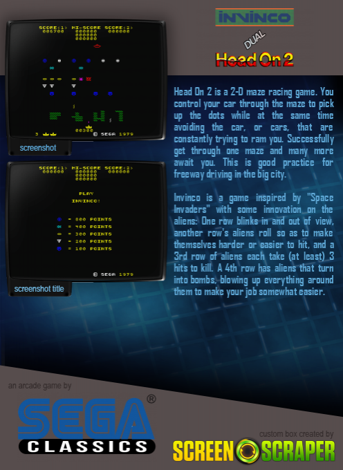 Invinco / Head On 2 dos