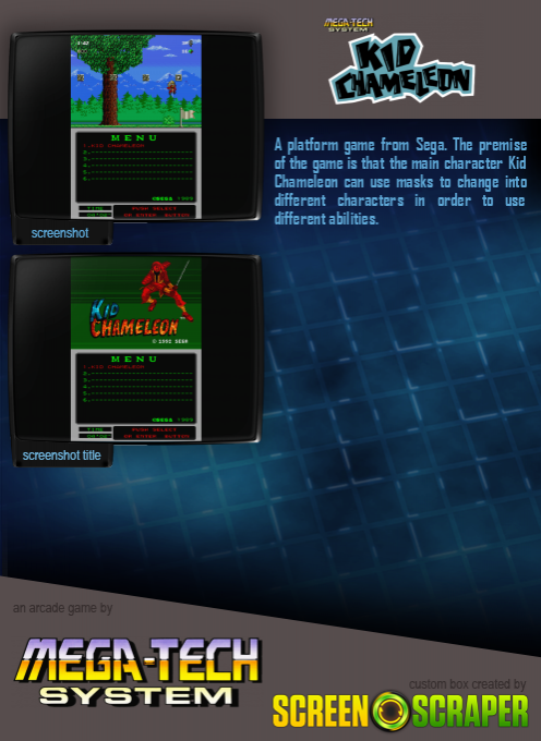 Kid Chameleon (mega-tech) dos