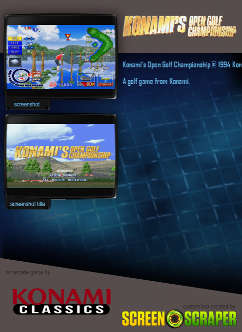 Konami's Open Golf Championship dos