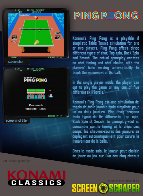 Konami's Ping-pong dos