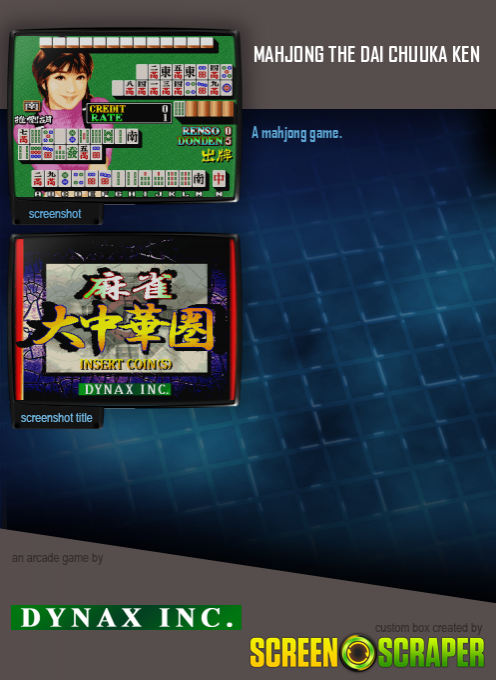 Mahjong The Dai Chuuka Ken dos