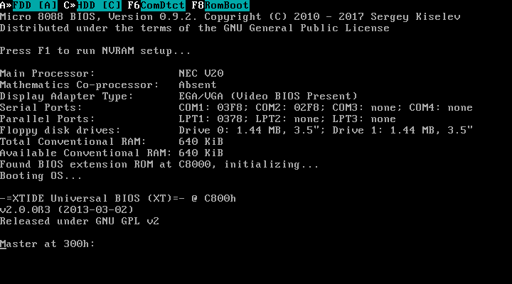 Micro 8088 (IBM PC Clone)