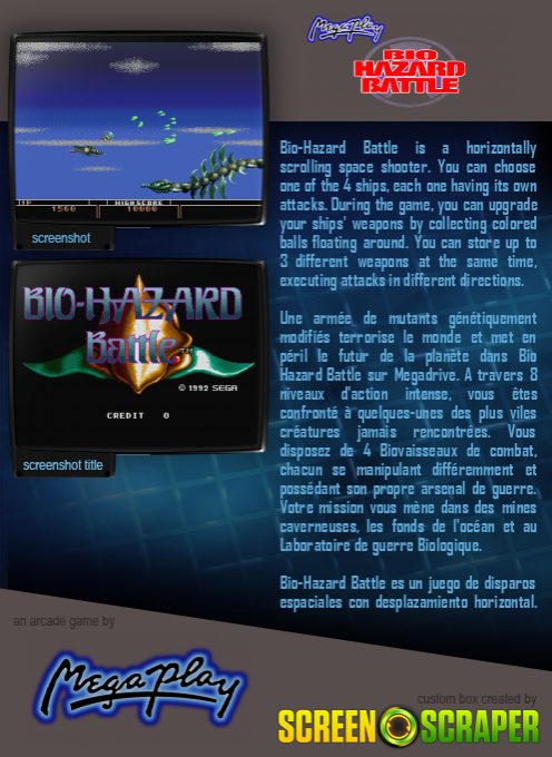 Bio-hazard Battle (Mega Play) - Dos