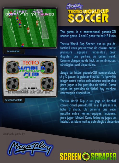 Tecmo World Cup (Mega Play) - Dos
