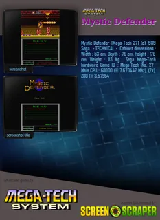 Mystic Defender (mega-tech) dos
