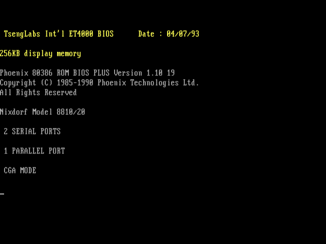 Nixdorf 8810/20 (IBM PC/AT Clone)