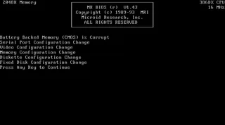 Carte-mere 386SX (Chipset OPTi 82C291)