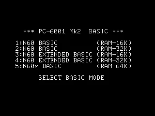PC-6001mkII (Japan)