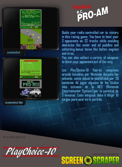 R.c. Pro-am (playchoice-10) dos