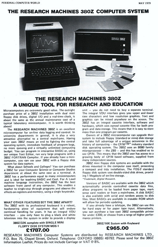 Research Machines RM-380Z (COS 4.0B/M)