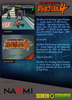Shin Nihon Pro Wrestling Toukon Retsuden 3 Arcade Edition - Dos
