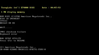 Carte-mere 386 AT (Chipset Forex, Non Identifiee)