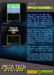 Space Harrier II (mega-tech) dos