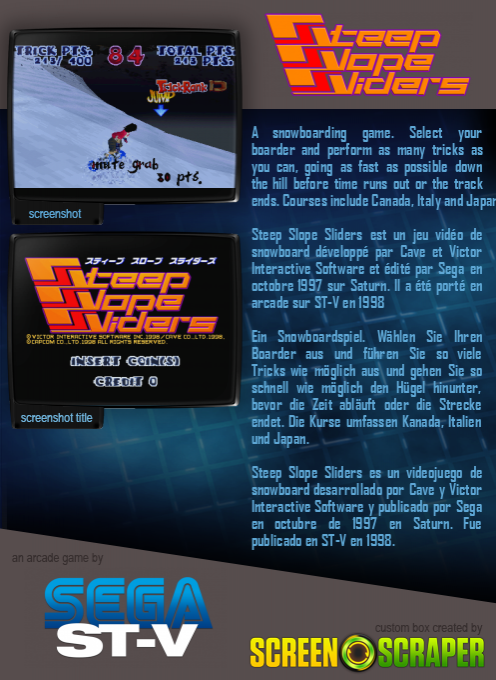 Steep Slope Sliders dos