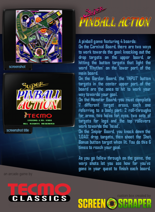 Super Pinball Action dos