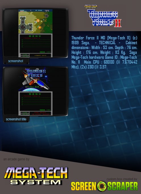 Thunder Force II MD (mega-tech) dos