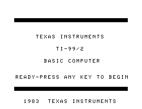 TI-99/2 BASIC Computer (24 KiB ROM)