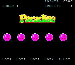unknown Paradise Automatique / TourVisión bowling themed poker game with gum prizes (France)