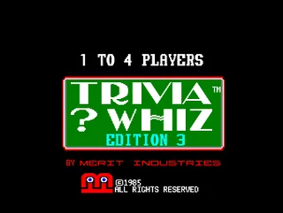 Trivia ? Whiz Edition 3 (6221-05, U5-0C)